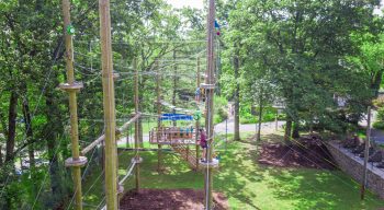 Aerial of the Louise adventure park