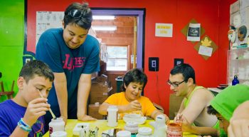 Airy campers painting ceramics