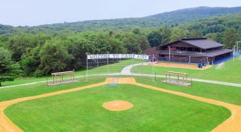 Aerial of Airy baseball field