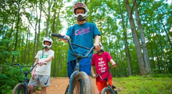 Camper bmx biking