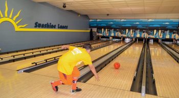 Airy camper on a bowling trip