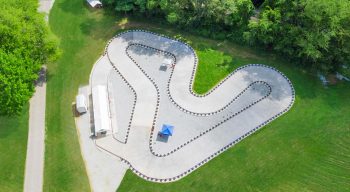 Aerial of Airy go-karts