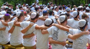 Airy campers at Shabbat